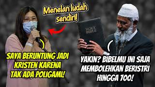 Merendahkan poligami, Dr. Zakir Naik membuat Wanita Kristen Indonesia ini 'MENJILAT LUDAH' sendiri!