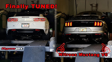 Tuned Camaro Goes on the Dyno (Nitrous Mustang V6 Testing)