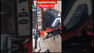 Does the flasher come on when brake is applied? #brake #flasher