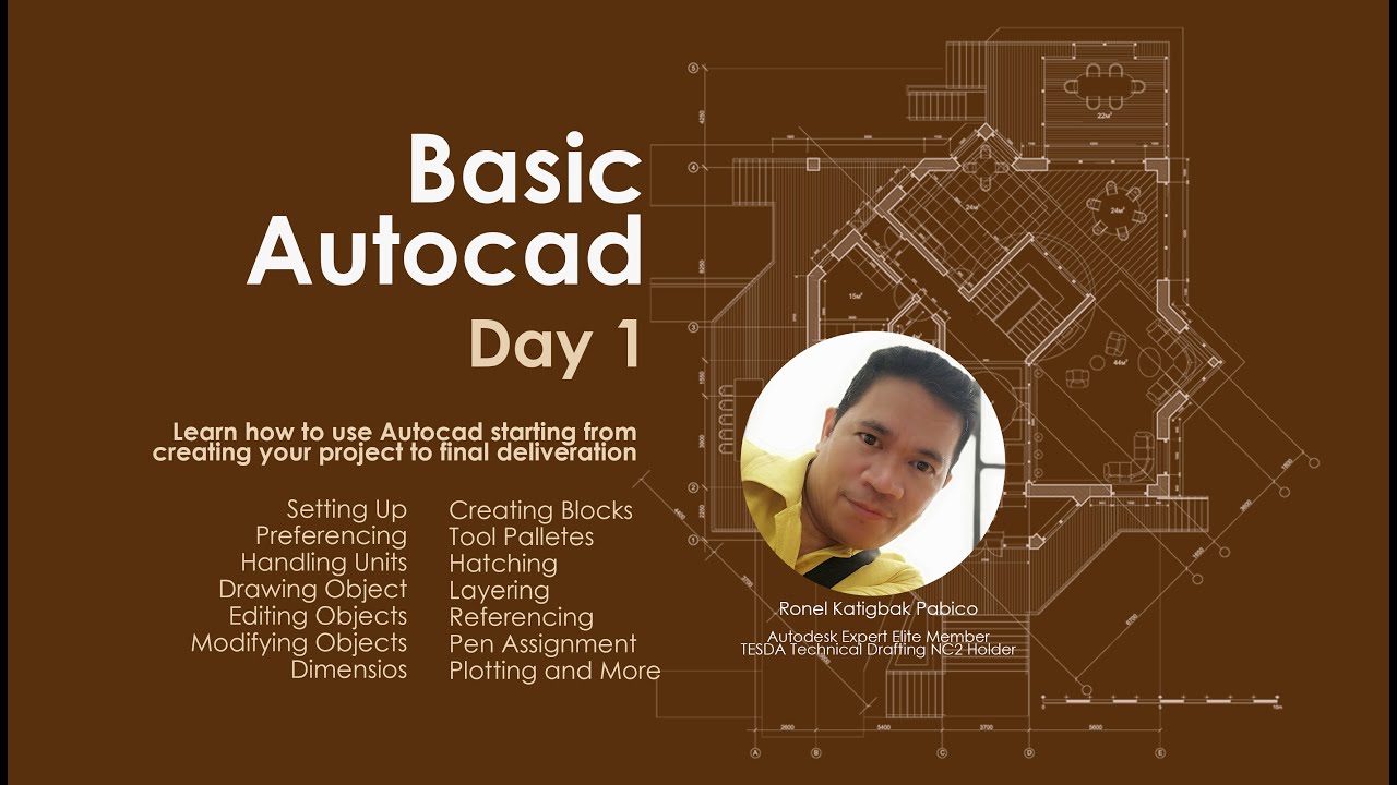 BASIC AUTOCAD - DAY 1 - YouTube
