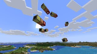 Boids in Minecraft with Valkyrien Skies 2