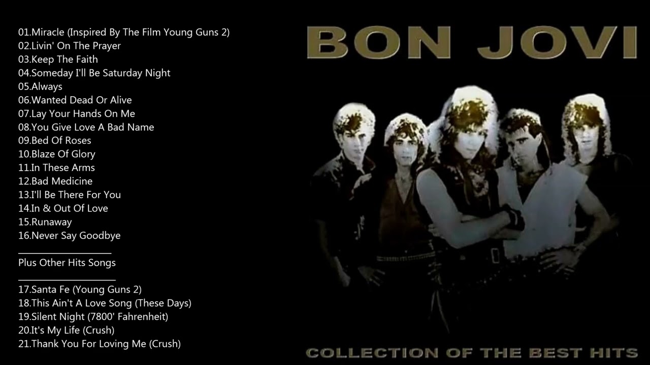 ⁣Bon Jovi Collection Of The Best Hits [Full Album]