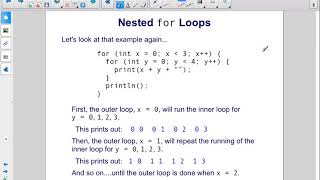CS Ctrl and Loops Nested Loops Details