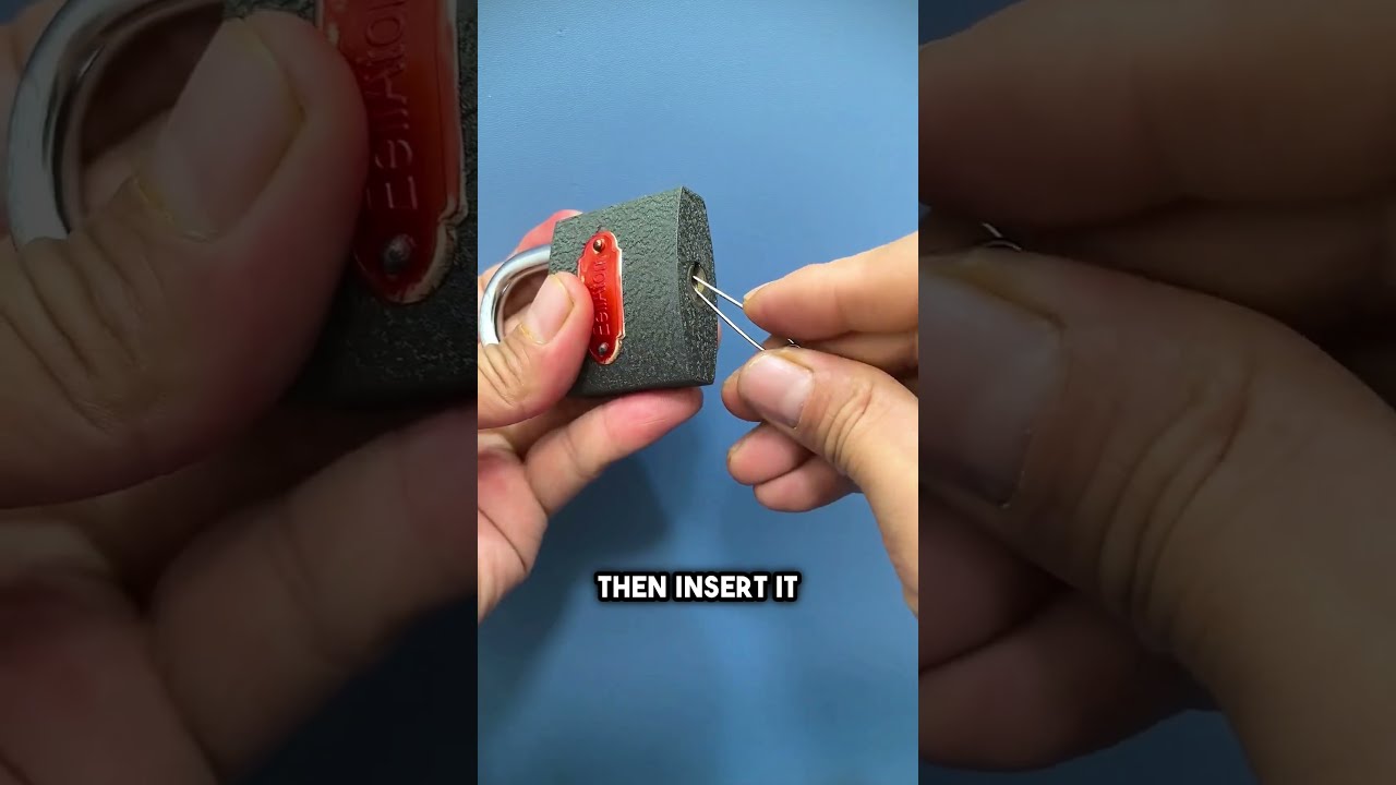 How To Unlock A Padlock With Safety Pin Shorts