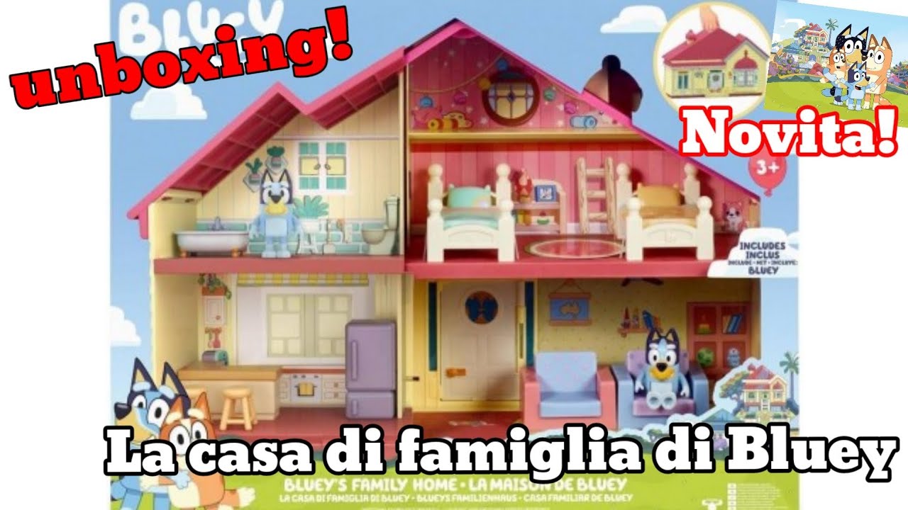 La casa di famiglia di Bluey #Bluey #giocattoli Bluey's family home  #unboxing 