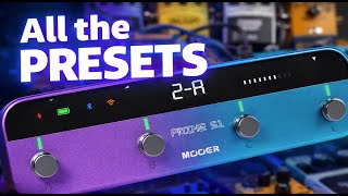 MOOER S1 Multi-Effects Processor - All the Factory Presets