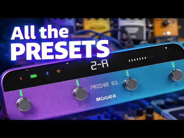 MOOER S1 Multi-Effects Processor - All the Factory Presets - YouTube