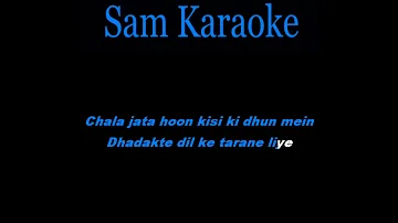 Chala Jata Hoon Unplugged Karaoke  Sanam puri