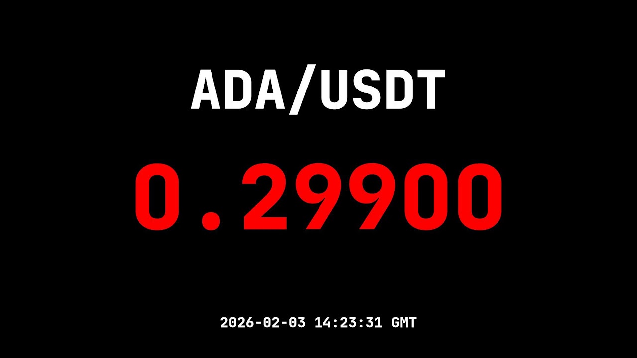 🔴 ADA/USDT Live Price Ticker | Real-time Market Watch 24/7