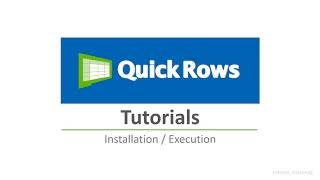 How To Install And Activate Quickrows