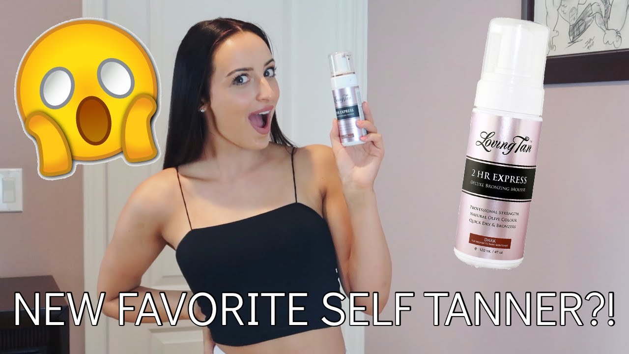 LOVING TAN 2 HOUR EXPRESS DARK SELF TANNING MOUSSE REVIEW + DEMO SELF TANNER REVIEWS YouTube
