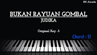 Judika - Bukan Rayuan Gombal (Piano Karaoke - Male Lower Key)