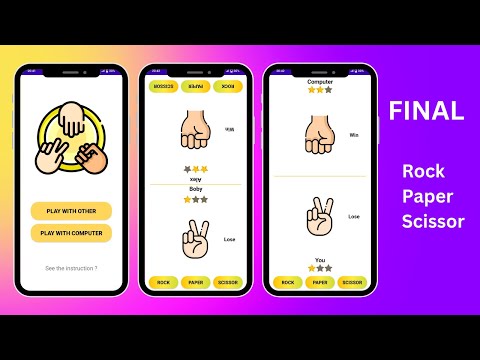 Final || Rock Paper Scissor in Android Studio