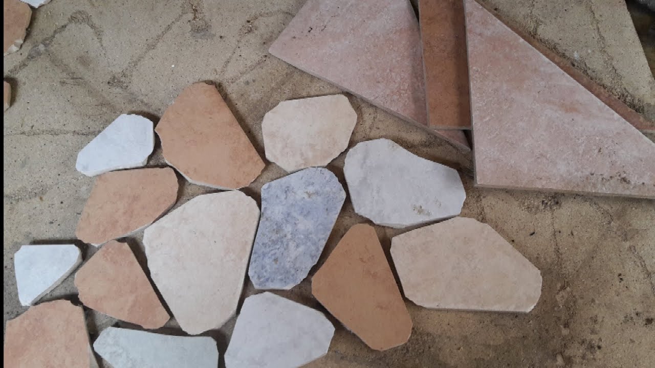 Mosaico con scarti piastrelle