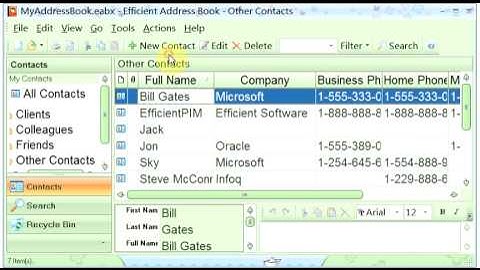 Efficient Address Book Guide