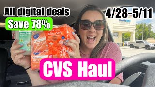 CVS Haul - Easy $10 Challenge! | All digital coupon deals! 4/28-5/11/24