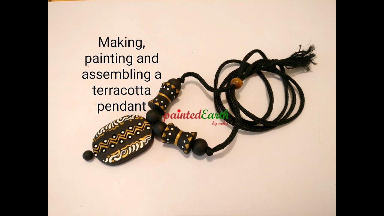 Терракотовый кулон от начала до конца