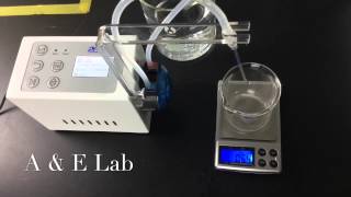 A & E Lab :Digital Titrator  Machine Calibration operation video frequency demonstration for AE-D20