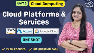 CC 3: Cloud Platforms & Services ONE SHOT🔥 | AWS, Azure & Google Cloud | Complete Revision