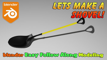 Blender, model a Shovel