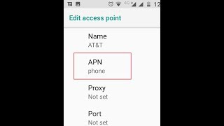 AT&T 4G LTE APN Settings for Android Galaxy