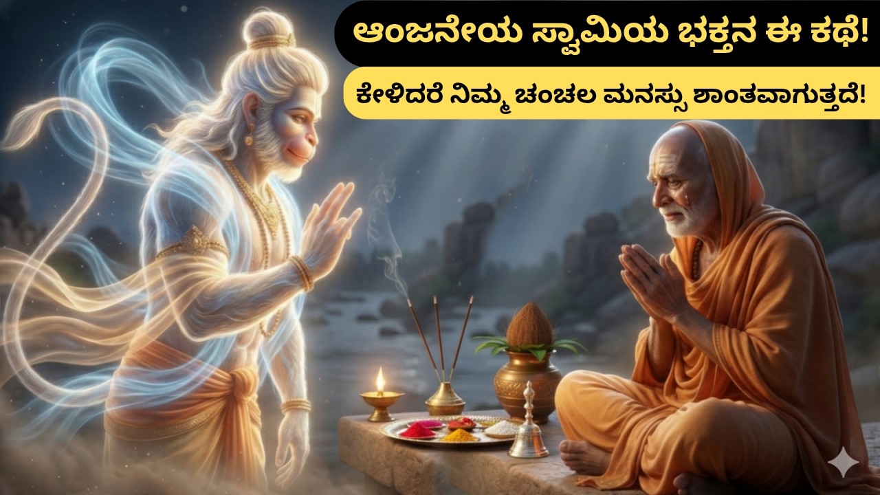 ಇಂದು ಆಂಜನೇಯ ಸ್ವಾಮಿಯ ಭಕ್ತನ ಈ ಕಥೆ! ಕೇಳಿದರೆ ಸಾಕು, ನಿಮ್ಮ ಚಂಚಲ ಮನಸ್ಸು ಶಾಂತವಾಗುತ್ತದೆ! | Hanuman Story