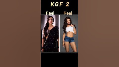K.G.F: Chapter 2 Reel Vs Real Cast with Name #kgf #shorts #viral