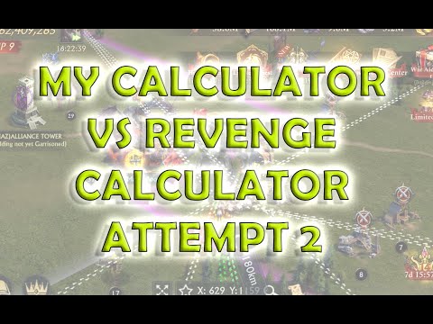 KOA Round two, my pve calculator vs revenge calculator