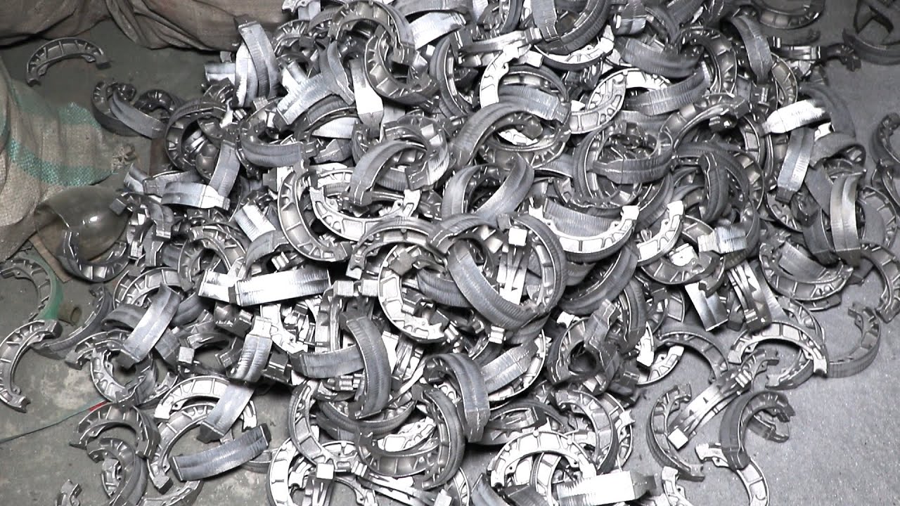 The Making Motorcycle Brake Shoes Amazing Technique YouTube