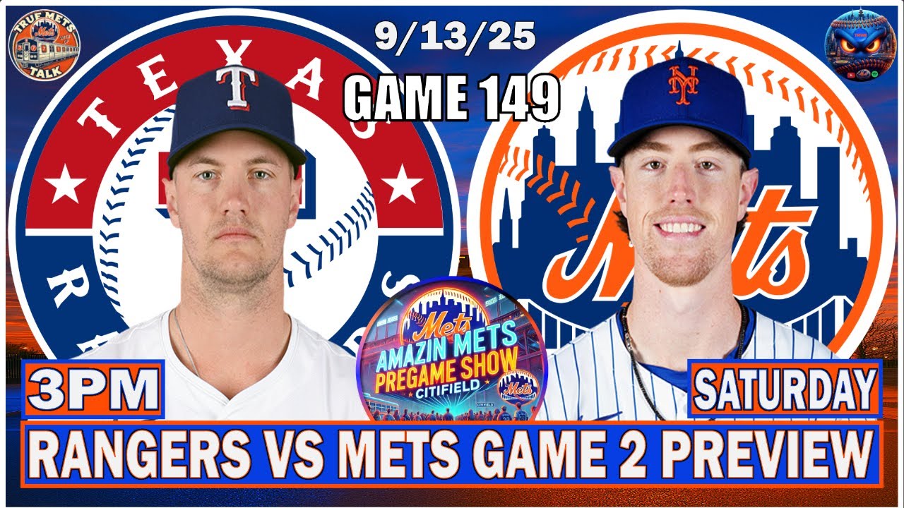 Mets PreGame Show | Mets vs Rangers Game 2 Preview | New York Mets ...