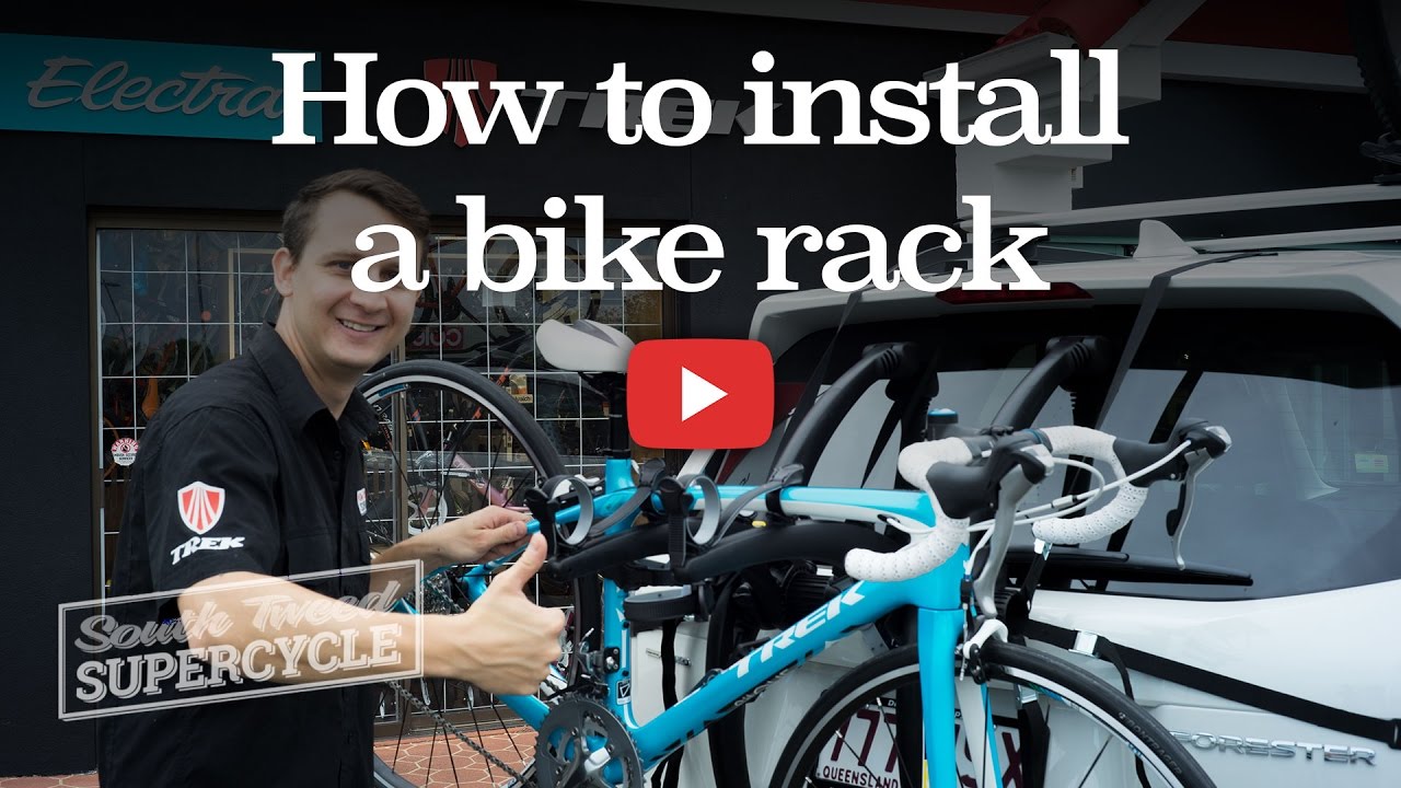 attaching bike rack to car