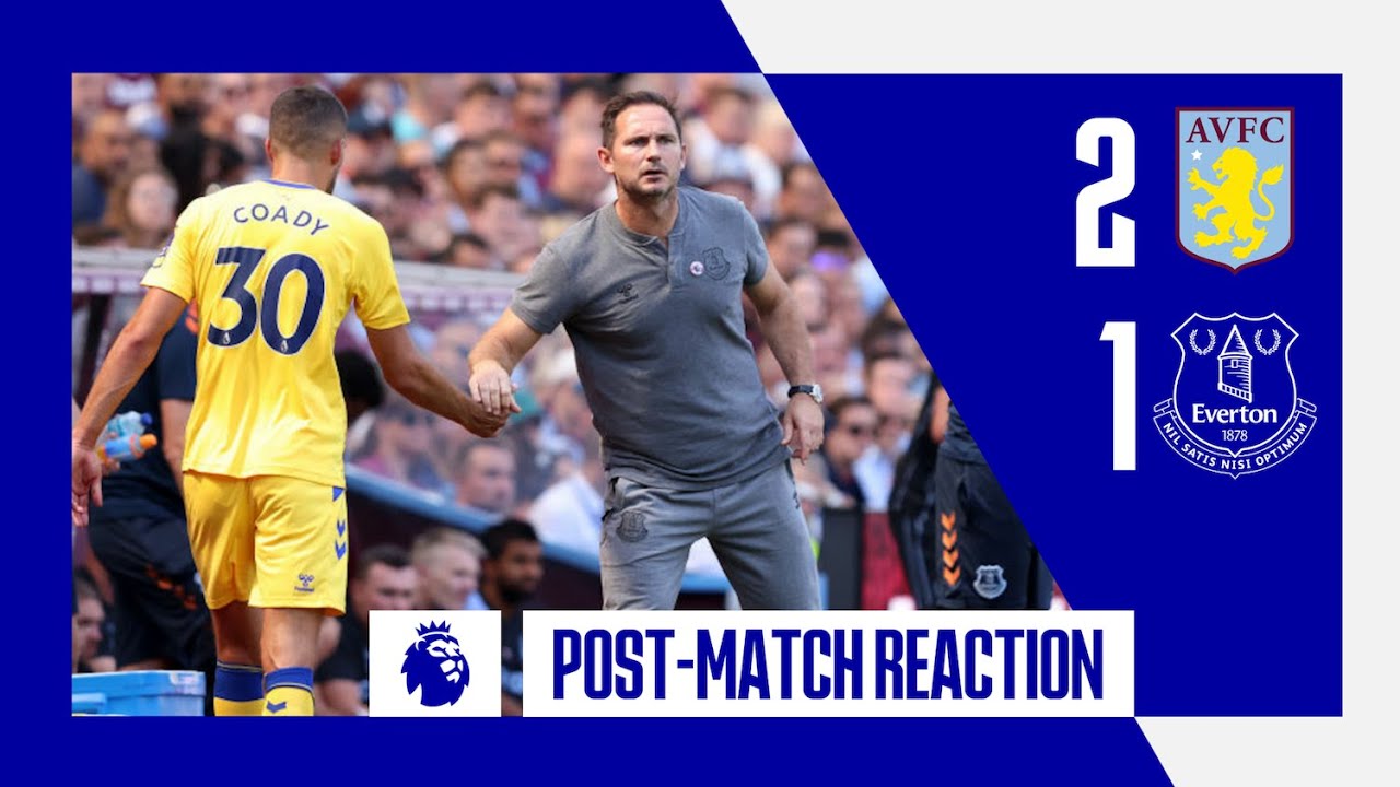 FRANK LAMPARD'S REACTION.| Aston Villa 2-1 Everton