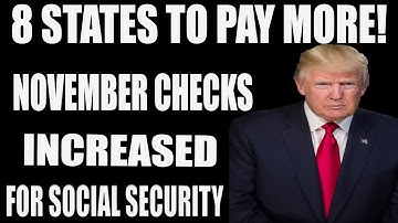 BREAKING: Deze 8 staten zullen in november hogere socialezekerheidsuitkeringen betalen voor socia...