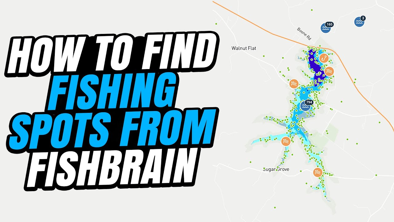 How to find fishing spots from Fishbrain YouTube