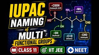 IUPAC Naming of Multi Functional Groups | GOC Class 11 | IIT JEE | NEET |