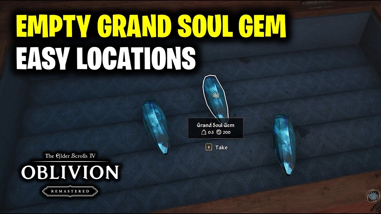 How To Empty A Soul Gem Oblivion