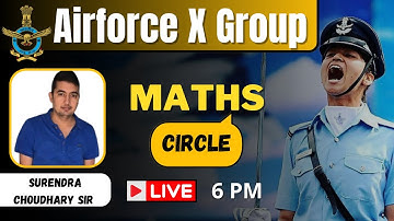 Circle | Maths | Indian Airforce X Group 2023 | BY Surendra Sir