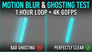 Motion Blur &amp; Ghosting Test 🛸 (1 Hour) | Is Your Monitor Too Slow? | 4K 60FPS
