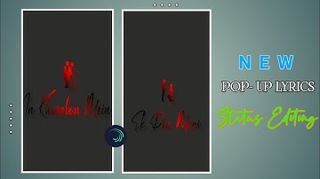 New Pop Up Light Text Lyrics Status Video Editing Alight Motion Trending Lyrics Status Video Editing