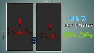 New Pop Up Light Text Lyrics Status Video Editing Alight Motion Trending Lyrics Status Video Editing screenshot 2