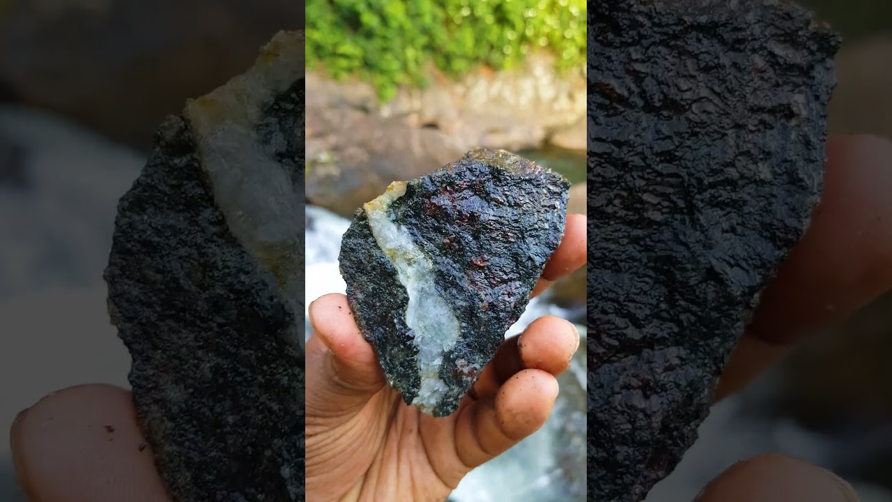 White Vein with Red Particles… Is This Raw Ruby? 💎👀