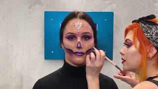 Diamond Skull Halloween Makeup inspired by our 2am film | giffgaff