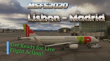 ✈️ MSFS 2020 | A321 | Lisbon ➡️ Madrid | SayIntentions ATC | Live Weather