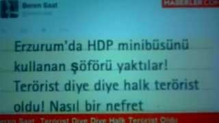 Beren saat Twitter dan Hdp mesajı attı Terörist diye diye halkı terörist yaptınız