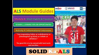 Video 91 - ALS Module 4  - Work Habits and Conduct - Session 1 Activity 4 | ALS Life Skills Module 4