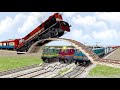 World most dangerous risky railroad tracks  railroad crossing  train simulator 2022  trainsfun