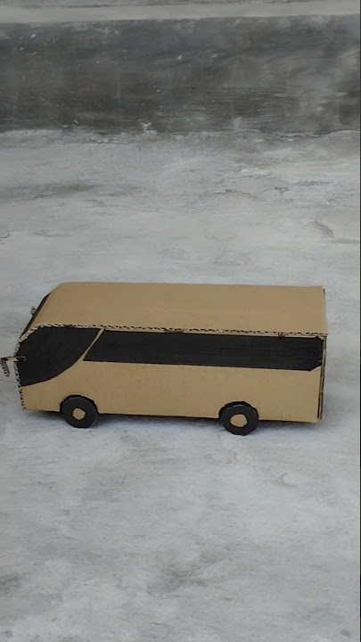 miniatur bus dari kardus #kreasi #diy #bus #diycraft #shorts #viral #telolet