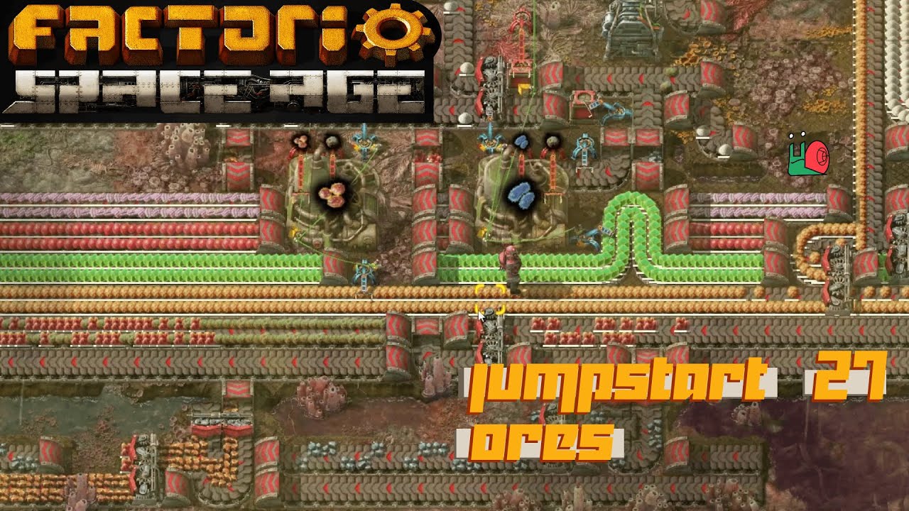 Part 27: Jumpstart Ores - Factorio 2.0: Space Age - Lets Play - YouTube