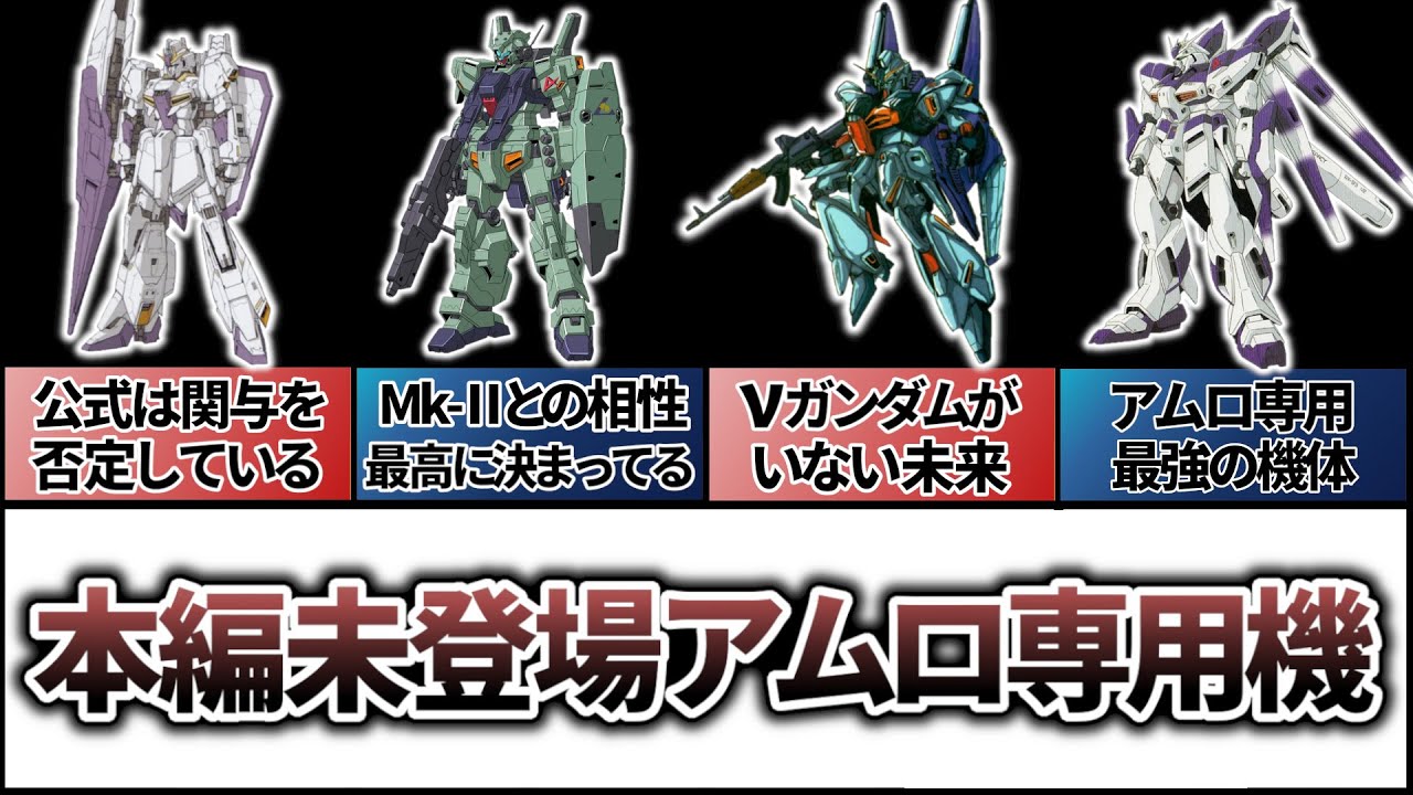 【本編未登場アムロ専用機】劇中の裏で大活躍した？アムロ専用機