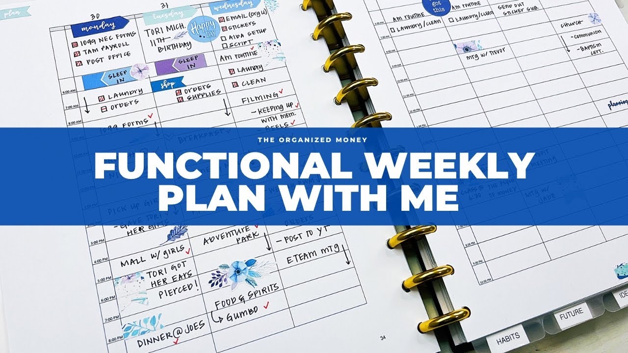Functional Weekly Plan With Me